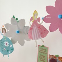 종이가랜드 공주 파티 여아 생일 파티 어린이집 꾸미기 어린이날포토존, 종이가랜드(공주)