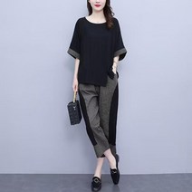 봄 여름 승복 체크무늬 생활한복 퓨전한복 승복 절복 상하세트 4XL