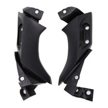 YAMAHA 야마하 오토바이 탄소 섬유 사이드 프레임 중반 커버 패널 페어링 카울 Yamaha YZF R1 2004 2005 2006, [01] black