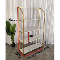 물품진열대 모자 쇼핑몰 가방 신발 고급 진열선반, C.골드-100x35x170