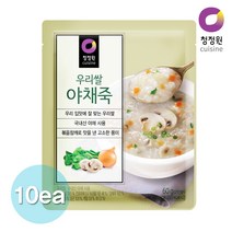청정원우리쌀야채죽60gx10봉, 단품, 60g