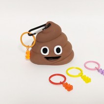 두빵펫 강아지 똥츄 풉백 똥봉투 응가 실외배변 하리보 키링 배변용품, 1개, 미니 하리보 키링 레몬