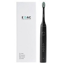이닥 음파전동칫솔 (전동칫솔 + 칫솔모2개 + 충전케이블), S 300(블랙)