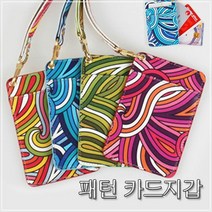 [KT알파쇼핑]유로피안 어반 패턴 카드지갑 세트 스트랩 포함, 쿠팡 블루스토어 핑크