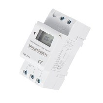 SINOTIMER TM-615H-30A 전자 주간 7 일 프로그래머블 디지털 타임 스위치 릴레이 타이머 제어 AC 220V 30A DIN 레일 마운트, 220V., 하얀색