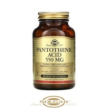 솔가 비타민B5 판토텐산 550mg 100베지캡슐 칼슘 판토텐산염
