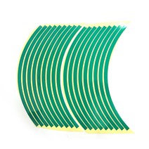 잘라쓰는 휠 반사 스티커 야간 자전거 바이크 그린 안전 튜닝 식별 라인 데코 테이프 빛반사 오토바이 라이딩 밤 배달 퀵 타이어 사고예방 바퀴 장식