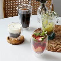 이중 내열 유리컵 유리잔, 6. 항아리 손잡이없음 250ml