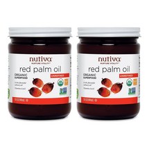 Nutiva 오가닉 레드팜오일 식용 비정제 Organic Cold Filtered 15oz(444ml) 2팩, 1개, 444ml