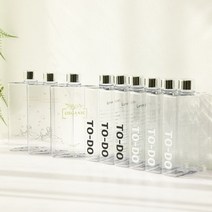 밀크티보틀 플라스틱 사각 물병 북보틀, 사각보틀 500ml