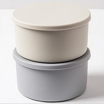 올원리빙 실리콘 사각/원형/라운드 밀폐용기 31종, 올원리빙 원형 밀폐용기 특대 (그레이)