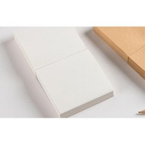 기재 필기 아이디어 비품 기본형 무지 떡 메모지 간편 작은 직장인 소형 광고 학교, 1개, 우유색