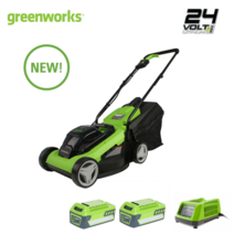 그린웍스 24V 제초기 잔디깍기 최신형 배터리2팩, 2개