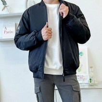 남성 패딩 항공점퍼 블랙 1P 블루종 커플 아우터 점퍼 259849