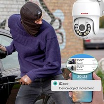 IP 와이파이 카메라 무선 2MP 야외 디지털 줌 PTZ 오디오 인간 감지 CCTV, 04 3MP No SD Card_03 AU 플러그