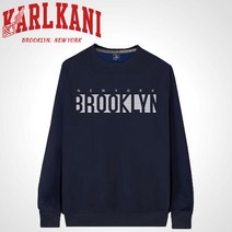 남여공용 겨울 따뜻한 기모원단 특양면 레귤러핏 맨투맨 브룩클린 그래픽(M-3XL)