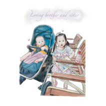 [액자 포장 무료이벤트] 사진주문제작 초상화 일러스트 팝아트 캐리커쳐 액자 기념일 선물 웨딩 커플 여자친구 남자친구 사진그림주문 결혼 우정 라인드로잉 사진드로잉 그림주문제작, 원본사진배경, 2인추가