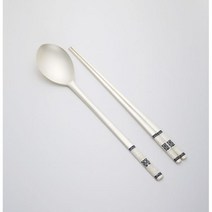 한국도자기리빙 환희 칠보 예단 은수저 2인 세트()