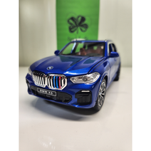 1:24 다이캐스트 모형 다이케스트 비엠더블유 BMW X5 X6 X7 SUV 완구 미니어쳐 피규어 자동차 장난감, 파란색