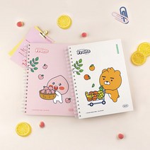 카카오프렌즈 2023 리틀프렌즈 인덱스 스프링노트 L, 리틀어피치, 단품, 캐릭터:리틀어피치