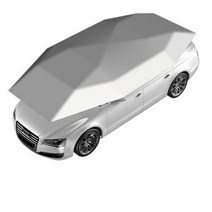 주차천막 간이차고 Suv 전체 반자동 자동차 선 스크린 차양 모바일 카 포트 접이식 원격 제어 열 차폐 비 및 우박 보호, 5m grey Semi-auto