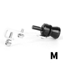 범용 알루미늄 터보 사운드 배기 머플러 파이프 휘슬 자동차 블로우 오프 밸브 팁 시뮬레이터 휘슬러 AliExpress, black-m