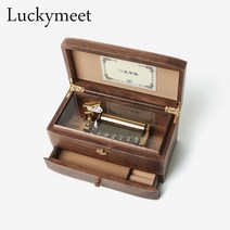 엔틱 오르골 나무 음악 상자 크리스마스 결혼식 생일 선물 여자 친구 뮤직박스 보석상자