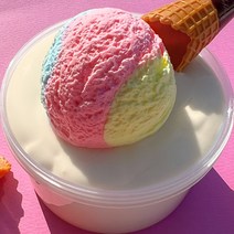 [슬라임팜] 내맘대로 아이스크림 슬라임 200ml 수제 안전한 액체괴물 랜덤박스 선물 마켓 재료, 요거트 베이스, 솜사탕