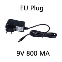 joyo dc 9v 어댑터 800mah 전원 어댑터 케이블 일렉트릭 기타 효과 페달 어댑터 전원 공급 장치 1.5m eu 미국 영국 au 플러그, 나는 플러그