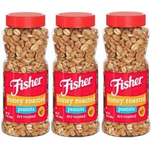 Fisher 피셔 허니 로스티드 피넛 땅콩 396g 3팩, 1개