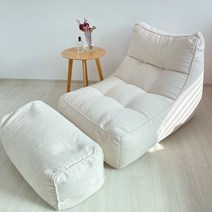 편안한 쇼파 수면 의자 1인용 리클라이너 푹신한 소파, 민트 그린 + 발판