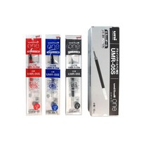 유니볼 원 볼펜 리필심 UMR-S05 0.5mm /10개입 1세트, 블랙, 1개