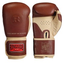 Ringside Heritage 정품 가죽 복싱 트레이닝 스파링 장갑, 기본