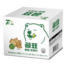 통밀로 구운 건강간식 곰표 통밀 크래커 200g 1개