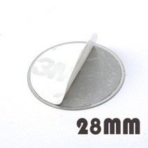 3M 양면테이프 철판 (원형 사각), 원형철판 28mm