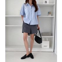 레몬플레버 바스락 블라우스 셔츠 여름 여성 남방 반팔 여자 예쁜