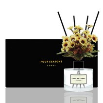 [바보사랑] 포시즌 디퓨저 블랙라벨 선물세트 200ml 데이지 크림, 향오일:그린애.플