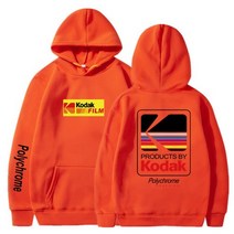 플리스 후드 캐주얼 스웨트 KODAK 스트리트웨어 후드티