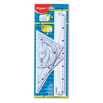 마패드 지오메트릭 디자인 종합자세트 각도기 삼각자