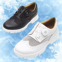 다니엘프라임 여름철 전용 쿨메쉬 남성골프화 남녀공용 소가죽 스파이크리스 필드 실내 스크린