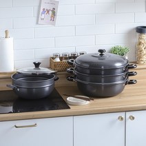 만능 경질 대형 찜기 2단 3단 찜솥 28~42cm, 유진 경질 대형 찜솥 2단 42cm