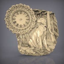 CNC 라우터 3d 프린터 용 3D STL 모델 릴리프 Artcam Aspire Clock 72