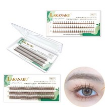 BLOWFISH FUGU브라운속눈썹 삼합일 조합 아이돌속눈썹 부분 갈색속눈썹, 속눈썹 a형+속눈썹 V형+C컬 속눈썹, 갈색