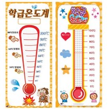 [슈퍼쌤] 학급온도계 (양면 더블세트)
