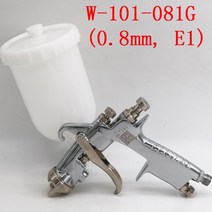 도색 부스 도장 스프레이 일본 건 자동차 가구 / 400ml W1 핸드 수동 페인트, [01] 081G0.8mm E1 Cap