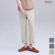 SPAO 린넨 스트라이프 밴딩 팬츠_SPTC924C10