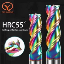 가공기 커팅기 컷팅기 나무홈파기 3 플루트 카바이드 밀링 커터 텅스텐 엔드 밀 1 ~ 20mm HRC55 알루미늄 유리 섬유 아크릴 목재 구리 플라스틱 라우터 비트, 20X45X20X100