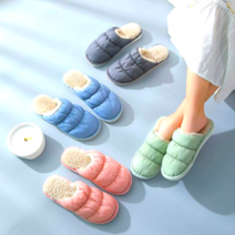 따숩 패딩 털슬리퍼 털 슬리퍼 털 실내화 거실화 겨울슬리퍼 통굽슬리퍼 패딩슬리퍼 패딩 슬리퍼, 따숩 패딩 블루 44-45