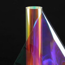 차량용 썬팅 필름 무접착 시트지 HOHOFILM 무지개 창 빛깔의 유리 홈 장식 스티커 카멜론 색상, A4 21cmx30cm