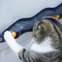 PET 고양이 움직이는 장난감 부착형 탁구공 웨이브 트랙볼 사냥 놀이, 고양이트랙볼, 고양이트랙볼